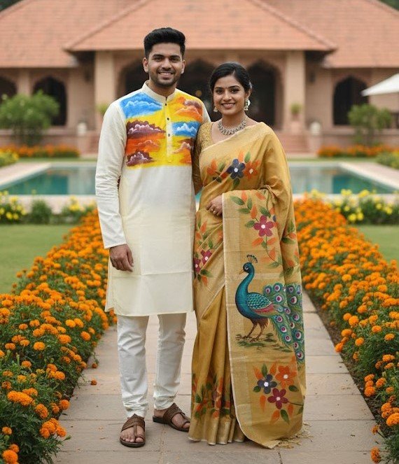 প্রিমিয়াম হাফ সিল্ক শাড়ি